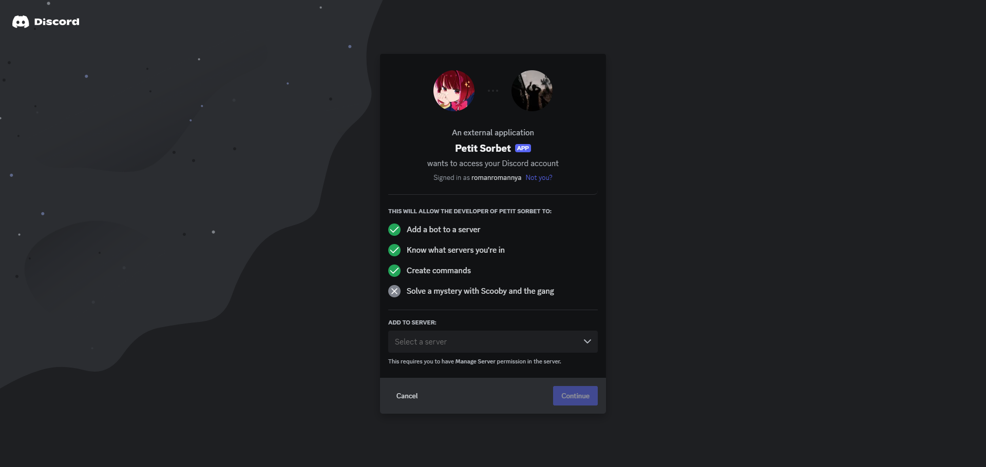 invite discord bot