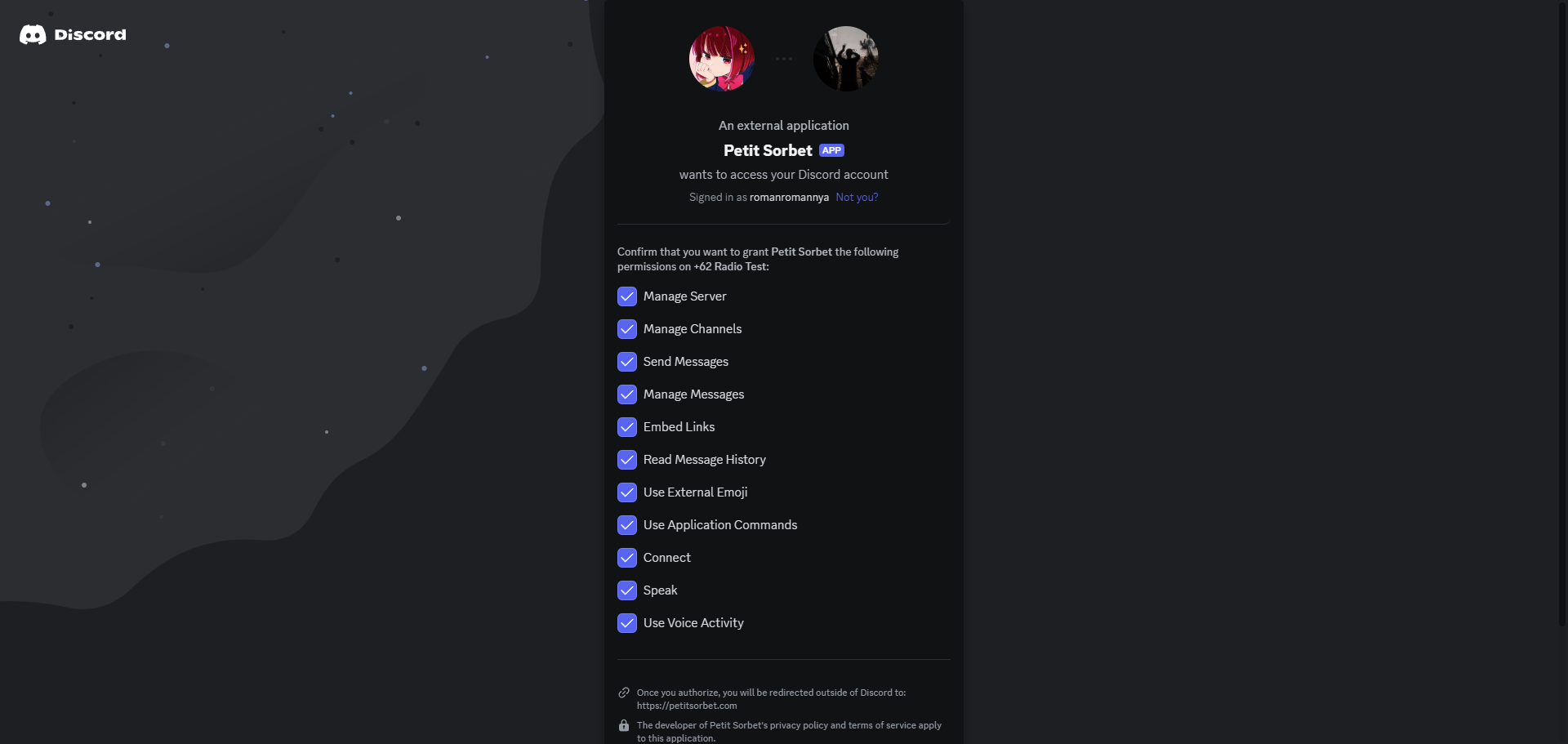 invite discord bot